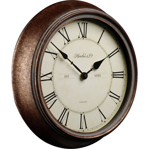 Quarzwanduhr 30 Cm Schwarz – DCF77 Funkgesteuert, Bahnhofsuhr-Design Mit Weißem Zifferblatt